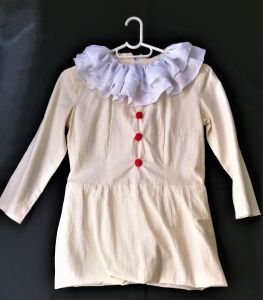 Kids Costumes to Hire - Clown White Dress - Girl